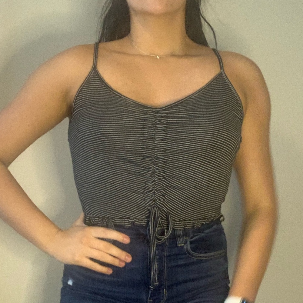 Stripped Cropped Tank